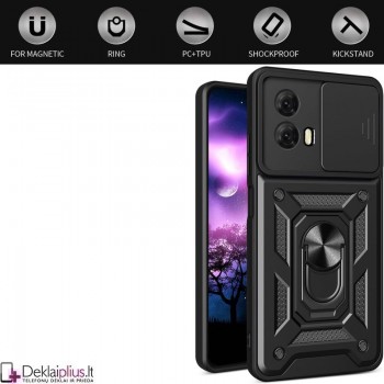 5in1 smūgiams atsparus dėklas su kameros apsauga - juodas (Motorola Moto G04/G04S/G24/G24 Power) 5in1 smūgiams atsparus dėklas su kameros apsauga - juodas (Motorola Moto G04/G04S/G24/G24 Power)